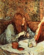 At the Dressing Table Madame Poupoule Henri  Toulouse-Lautrec